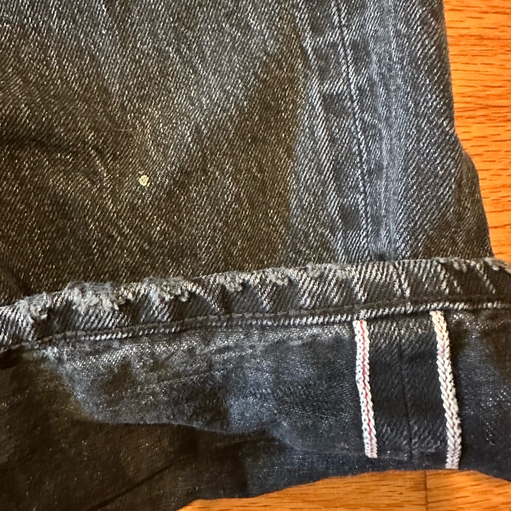R13 Gold Splatter Crossover Jean, Eton Selvedge black, 26 - Picture 14 of 16